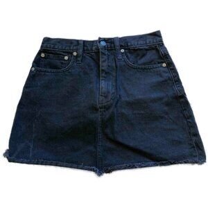 Madewell Mini Jean Skirt - Black Denim - size 25